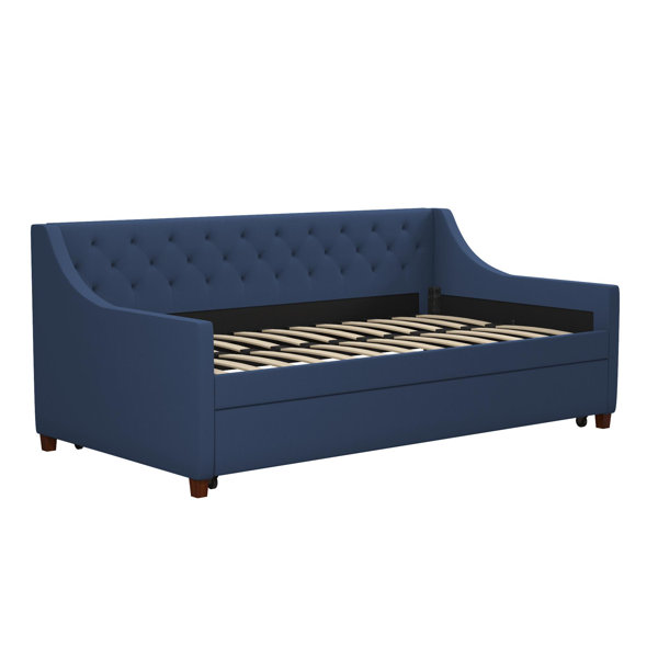 Novogratz Her Majesty Upholstered Daybed with Trundle & Reviews Wayfair
